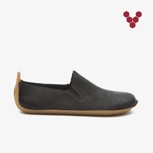 Vivobarefoot Ababa II Svart Slip On Sko Herre [6-QOMP]